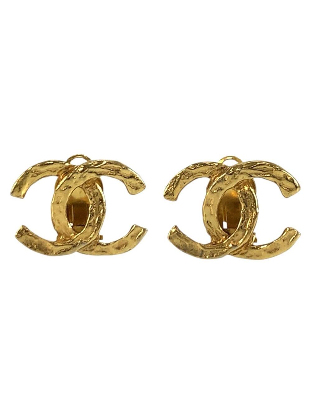 Chanel Cc Logo Clip-On Earrings Metal #371317C72B